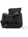 N°21 Abstract Bow Shoulder Bag In Black