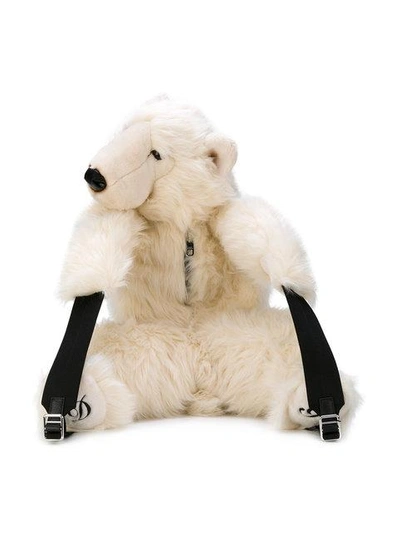 Dolce & Gabbana Faux Fur Teddy Bear Backpack