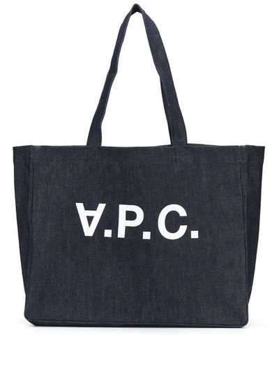 A.p.c. Tote In Blue