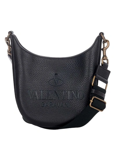 Valentino Garavani Small Hobo Identity Bag In Black