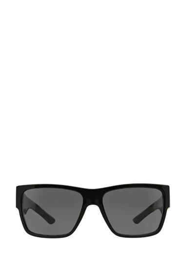 Versace Eyewear Straight Bridge Square Frame Sunglasses In Black