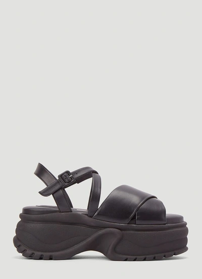 Simone Rocha Platform Sandals In Black