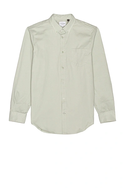 Five Four Meyer Cotton Twill Overshirt In Sage
