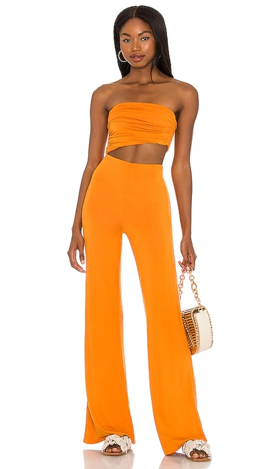 House Of Harlow 1960 X Sofia Richie Sosa Jumpsuit In Rich Orange