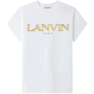Lanvin Embroidered T-shirt Size: Extra Small, Colour: White