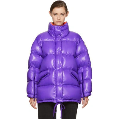 Moncler Purple Oversized Down Callis Jacket