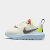 Nike Crater Impact Baby/toddler Shoes In Light Bone/black/stone/bright Crimson/chambray Blue