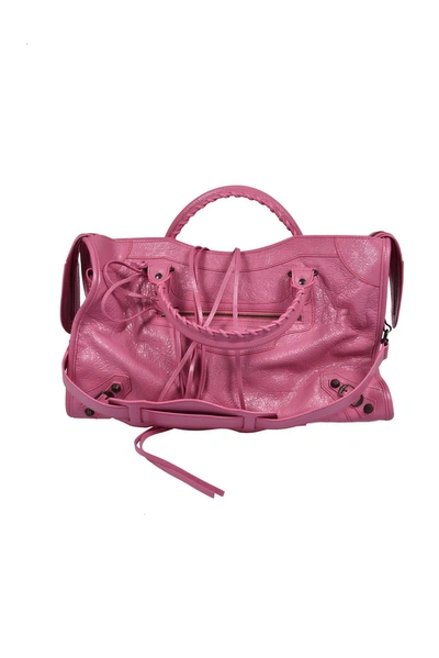 Balenciaga Classic City Bag In Rose Guimauve