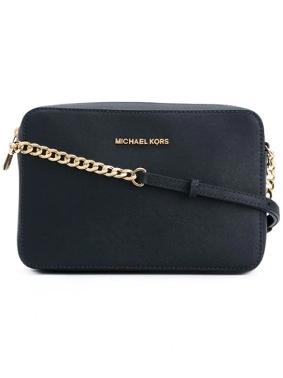 Michael Michael Kors Logo Crossbody Bag In Blue