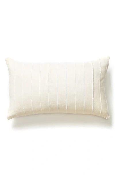 Minna Recycled Stripe Lumbar Pillow In Cream