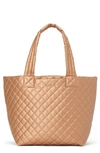 Mz Wallace Medium Metro Deluxe Tote In Copper