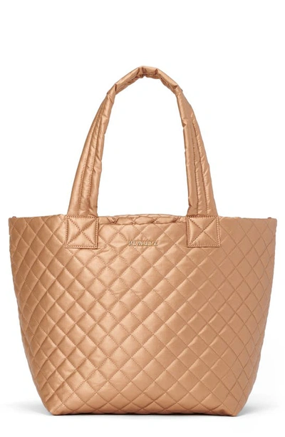 Mz Wallace Medium Metro Deluxe Tote In Copper