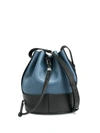 Loewe Small Balloon Leather Bucket Bag In Blue