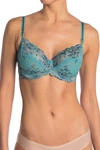 Wacoal Lace Underwire Bra In Bristol Blue Multi