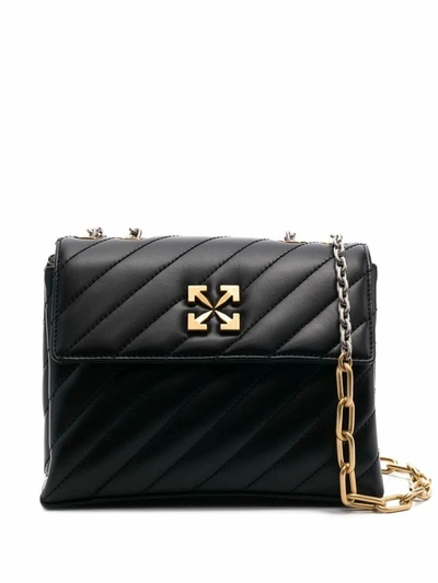 Off-white Off White Women's  Black Leather Shoulder Bag