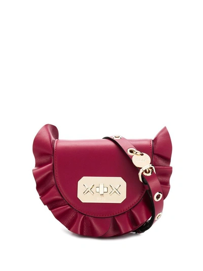 Red Valentino Women's Burgundy Leather Shoulder Bag