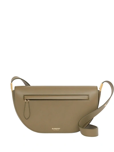 Burberry Olympia Curved Crossbody Bag In Green