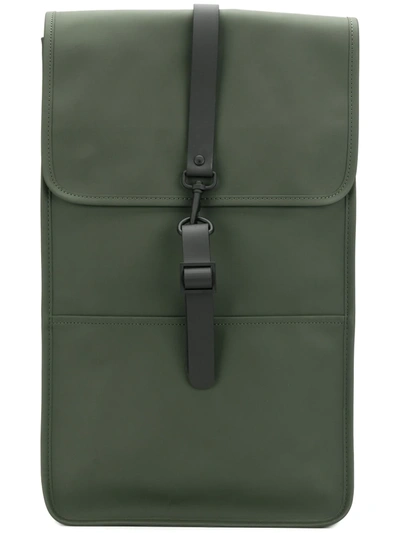 Rains 12800 Unisex Waterproof Mini Backpack In Green In Evergreen