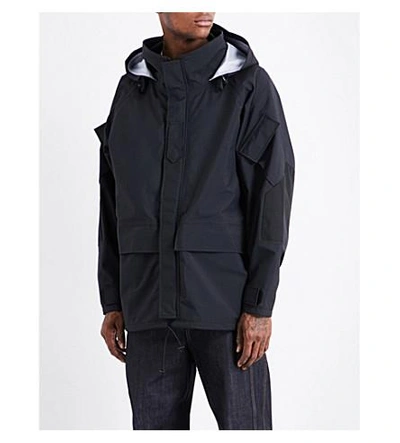 Junya Watanabe Gore-tex Hooded Jacket In Black