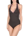 Vilebrequin One-piece Swimsuits In Dark Brown