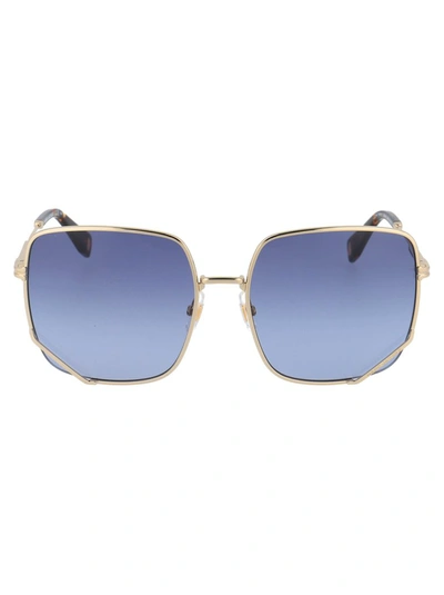 Marc Jacobs Eyewear Square Frame Sunglasses In Blue