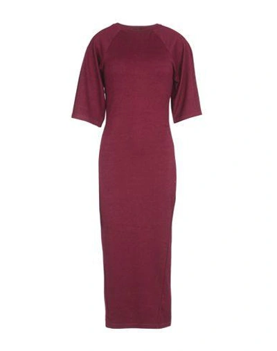 The Fifth Label 3/4 Length Dress In Maroon