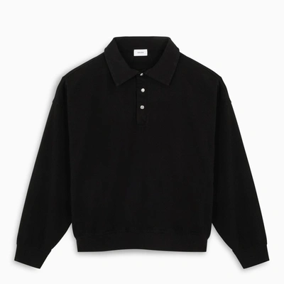 Rhude Polo/sweatshirt In Black Cotton