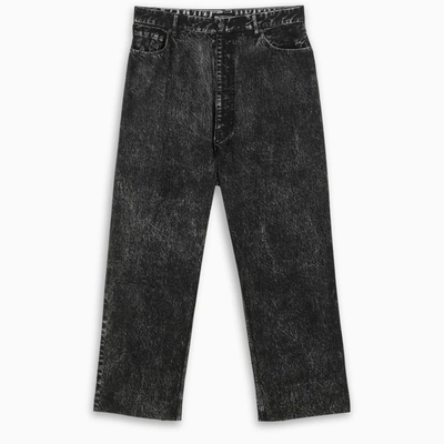 Balenciaga Black Baggy Jeans In Grey