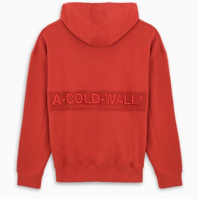 A-cold-wall* Red Logo-embroidery Hoodie