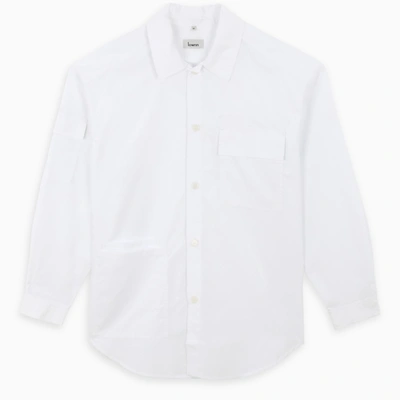 Lownn White Cotton Long-sleeved Shirt