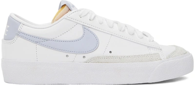 Nike White & Taupe Blazer Low '77 Sneakers In White/ghost-white-wh