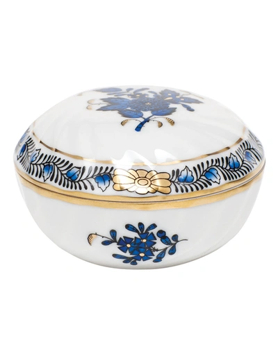 Herend Chinese Bouquet Black Sapphire Ring Box