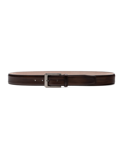 Magnanni Men's Vega Leather Belt In Tabaco