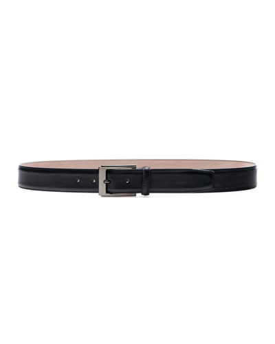 Magnanni Men's Vega Leather Belt In Black