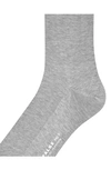 Falke No. 9 Fil D'ecosse Mercerized Dress Socks In Light Gray Melange