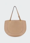 Ulla Johnson Mira Half Moon Tote Shoulder Bag In Sand