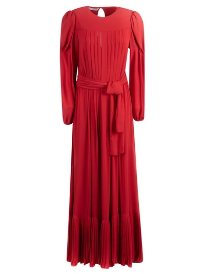 Philosophy Di Lorenzo Serafini Layered Maxi Dress In Red