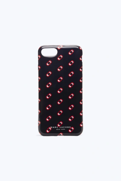 Marc Jacobs Iphone 7 Monogram Scream Case In Black