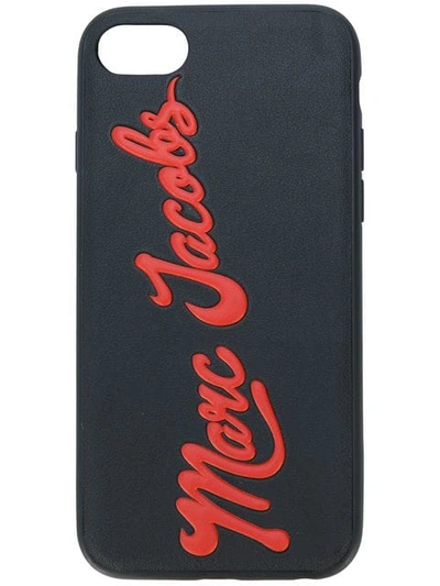 Marc Jacobs Glossy Marc Embossed Iphone 7/8 Case In Black Multi/black