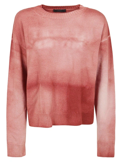 Alanui Tie-dye Virgin Wool Jumper In Pink