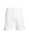 Alexander Mcqueen Mens White Mix Branded-tape Tapered Cotton-jersey Shorts M