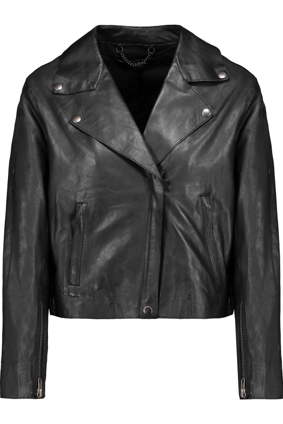 Muubaa Leather Biker Jacket | ModeSens