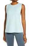 Zella Work For It Easy Tank Top In Blue Resort