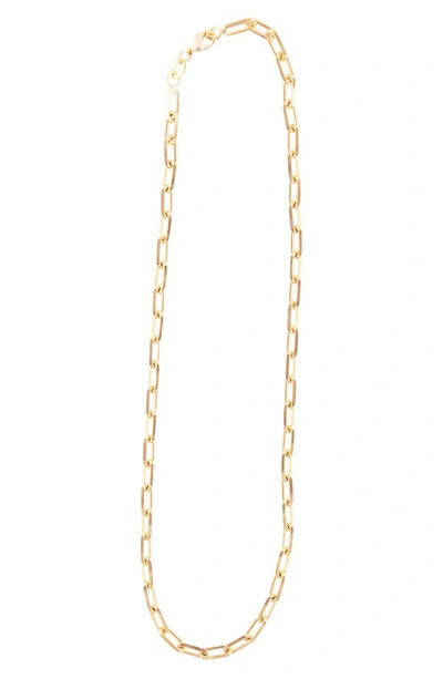 Shymi Maggie Paper Clip Chain Necklace In Gold