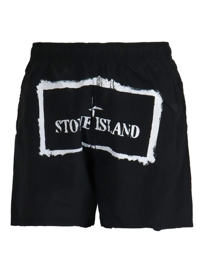 Stone Island Bermuda Shorts In Black