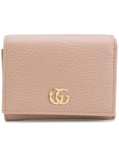 Gucci Gg Card Case - Brown