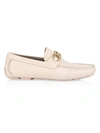 Ferragamo Men's Parigi Leather Moc-toe Drivers - Regular In Mangiarott