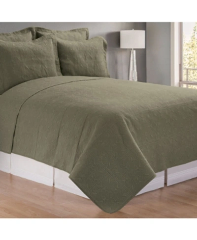 C & F Home Matelasse Coverlet, Full/queen In Sage