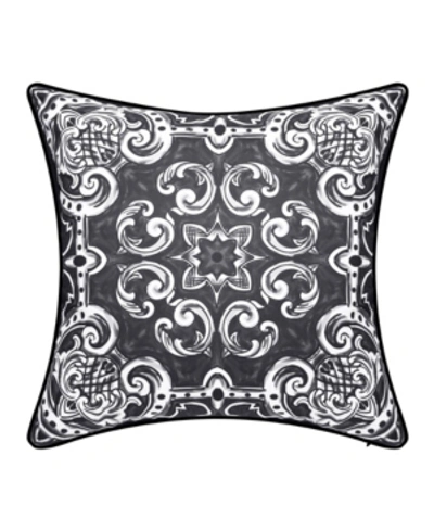 Ediehome Alhambra Decorative Pillow, 20 X 20 In Black