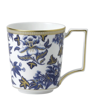 Wedgwood Bone China Hibiscus Mug In Blue